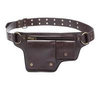 SIUSYACI Marsupio da donna regolabile in pelle PU stile steampunk retrò, regalo festival multiuso gotico Fanny Pack Hip Pouch, Caffè, Retro