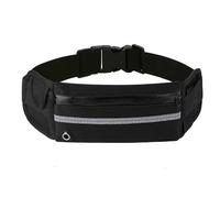 SIUSYACI Marsupio per uomo e donna, piccola cintura da corsa, supporto per telefono per corsa, borsa a cintura per allenamento, cintura per soldi per uomini e donne, nero, Semplice