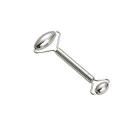 SIUSYACI Rullo per viso in acciaio inox, rullo di bellezza per il viso, strumenti per la cura della pelle, massaggiatore in acciaio inox per viso, occhi, collo, muscoli del corpo, rilassa e allevia