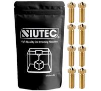 SIUTEC® Premium Volcano Ugello/Nozzle ottone/ottone, set da 8 nozzi: 0,2 - 1,2 mm, per Volcano Hotends, Sidewinder X1/X2, Genius Pro, Vyper, Kobra Max, Super Racer, V400 e molto altro ancora