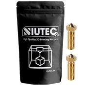 SIUTEC Ugello Volcano Premium in ottone per Sidewinder X1/X2, Genius Pro, Super Racer, filamento da 1,75 mm, filettatura M6, 0,2-1,2 mm (0,4 mm (2 ugelli))