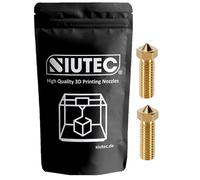 SIUTEC Ugello Volcano Premium in ottone per Sidewinder X1/X2, Genius Pro, Super Racer, filamento da 1,75 mm, filettatura M6, 0,2-1,2 mm (0,6 mm (2 ugelli))