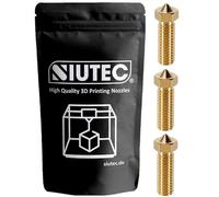 SIUTEC Ugello Volcano Premium in ottone per Sidewinder X1/X2, Genius Pro, Super Racer, filamento da 1,75 mm, filettatura M6, 0,2-1,2 mm (set 2: 0,4/0,6/0,8 mm (3 ugelli))