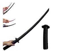 SIUVEY 3D Printed Telescopic Sword,3D Printing Fidget Knife Toy,3D Printed Gravity Retractable Samurai Sword Model Toys,Telescopic Katana Toy,Creative Decompression Tricky Toy (Black)