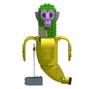 SIUVEY Tung Tung Tung Sahur Building Blocks,Italian Brainrot Figures,Tralalero Tralala Building Blocks,Building Toy Set,Collectible Figure,For Collection and Decoration (Chimpazini Bananini)