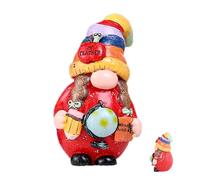 Siuwddee Gnomi Di Natale In Resina,Statua Decorazione Per Festività E Vacanze | Lavori Artigianali Con Bambola Senza Volto Per La Casa,Per Scrivania Libreria Camera Da Festa Celebrazione Casa