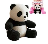 Siuwddee Peluche Orso Panda, con Musica e Luci Animaletto di Peluche Panda, Coperta Lavabile Bambola Realistica per Ragazzi Bambine Adulti San Pasqua Natale Halloween