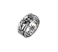 SiVaji Anello Anelli Gioielli Donna Uomo Cranio Coppia Anello Croce retrò Uomini E Donne Anello Partito Geometrico Gotico Matrimonio Taglia 11 Uomo