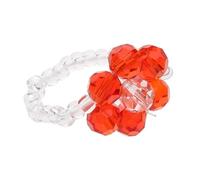 SiVaji Anello Anelli Gioielli Donna Uomo Perline Per Le Donne Anello Dito Anelli Donna Geometrico Rosso