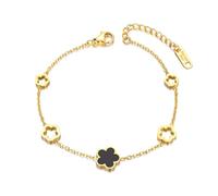 SiVaji Collana Uomo Donna Gioielli Ciondolo Pendente Necklace Moda Bianco/Nero/Verde Conchiglia Fiore Fascino Ciondolo Collane Per Le Donne Gioielli Del Partito Di Nozze B19056G-Nero
