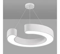 SIVAJI Lampada A Sospensione A Soffitto Ring Macaron Lampada A Sospensione Industriale A LED Rotonda Per Ufficio E Negozio Lampada A Sospensione/Lampadario A Luce Bianca 6000k Per Luci