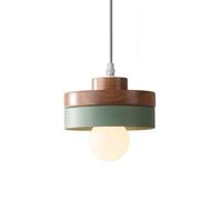 SIVAJI Lampada A Sospensione Macaron Personalizzata Lampade A Sospensione Con Paralume Colorato Di Illuminazione Da Soffitto Minimalista Lampadario Romantico Moderno Con Legno Per Camera Letto