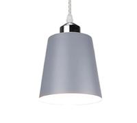 SIVAJI Lampada A Sospensione Minimalista Cilindrica Lampadario Moderno In Metallo Luci A Sospensione Con Paralume Creativo In Metallo Da Soffitto Industriale E27 A Testa Singola Per Camera Da Letto,