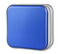 Siveit Custodia per CD/Dvd, Portatile, con Cerniera, 40 Pezzi, in plastica Rigida, per Dvd, per Auto, casa, Ufficio, Viaggi (40 capacità, Blu)