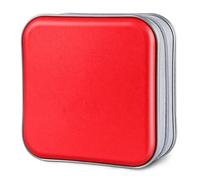 Siveit Custodia per CD/Dvd, Portatile, con Cerniera, 40 Pezzi, in plastica Rigida, per Dvd, per Auto, casa, Ufficio, Viaggi (40 capacità, Rosso)