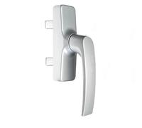 Sivenci - Maniglia Abatibile in Alluminio | Cremonese Quadrata Serie Europea | Maniglia Apertura Interna 2 Lame | 177 x 34 x 64 | Colore Argento | Destra