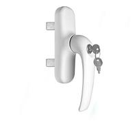 Sivenci - Maniglia con Serratura | Cremonese Serie Europea con Chiave | Maniglia Apertura Interna 2 Lame | Colore Bianco | Destra