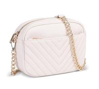 SIVENKE Borsa a tracolla da donna, piccola borsa a mano, piccola borsa a tracolla in pelle PU, borse a spalla, borsa da città, shopping serale alla moda, beige, Small