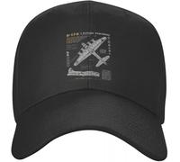 SIVMZFYQEL Berretto da Baseball Classico Vintage B-17 Flying Fortress Spitfire Berretto da Baseball Adulto Fighter Plane Pilot Aircraft Airplane Regolabile Cappello da papà Snapback Caps Regalo Nero