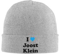 SIVMZFYQEL Classico 2025 I Love Joost Klein Cappello Lavorato a Maglia Blu Berretti da Uomo da Donna Cappello Invernale Cappello all'Uncinetto in Acrilico