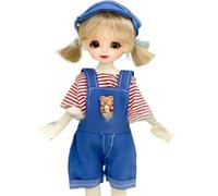 SIVZUMO 1 set Vestiti per Bambole per New Born Baby Doll, Abiti per Bambolotti 35-45CM, Salopette a Maniche Lunghe per Bambole con Borsa dell'Orso (Bambola Non Inclusa)