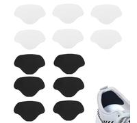 SIVZUMO 12 pezzi toppa autoadesiva per riparazione fori sul tallone delle scarpe da ginnastica, Protezione adesiva per talloni, ripara e proteggi le tue scarpe in modo efficace - nero & Bianco