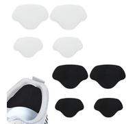 SIVZUMO 8 pezzi toppa autoadesiva per riparazione fori sul tallone delle scarpe da ginnastica, Protezione adesiva per talloni, ripara e proteggi le tue scarpe in modo efficace - nero & Beige