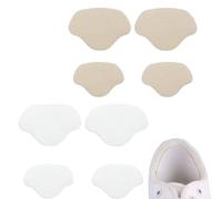 SIVZUMO 8 pezzi toppa autoadesiva per riparazione fori sul tallone delle scarpe da ginnastica, Protezione adesiva per talloni, ripara e proteggi le tue scarpe in modo efficace - Cachi & Bianco