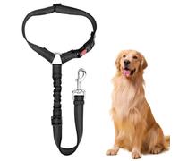 SIVZUMO Cintura Sicurezza Cani Auto, Cintura Sicurezza Cani per Poggiatesta Auto, Prevenire interferenze con la guida, con Striscia Riflettente e Ammortizzazione Elastica