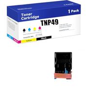 SIWANYS Compatibile con Konica Minolta TNP49 TNP49BK TNP49C TNP49Y TNP49M Cartuccia toner di ricambio per Konica Minolta Bizhub C3351 C3851 Inchiostro per stampante (confezione da 4 KCMY),BK