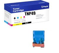 SIWANYS Compatibile con Konica Minolta TNP49 TNP49BK TNP49C TNP49Y TNP49M Cartuccia toner di ricambio per Konica Minolta Bizhub C3351 C3851 Inchiostro per stampante (confezione da 4 KCMY),C