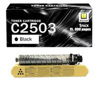 SIWANYS MP C2503 Cartuccia di Toner Alta Capacità Compatibile per Ricoh - Per C2011SP C2503SP C2003SP C2004SP C2004exSP C2504SP C2504exSP IM2000 IM2500,BK-1 pcs