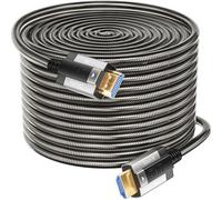 Siwket Cavo in fibra ottica 8K HDMI 10M armatura in acciaio ottico HDMI 2.1 48Gbps Ultra High Speed 8K@60Hz 4K @120Hz Dynamic HDR eARC Dolby HDCP 2.2&2.3 per HDTV/proiettore/home theater/TV