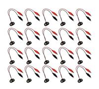 SIWOTED 20 pezzi connettore a scatto della batteria per cavo a clip sonda filo 9 V 15 cm di lunghezza
