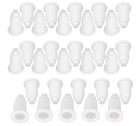 SIWOTED 30PCS Staffa per piastra filtro inferiore in plastica regolabile in altezza per acquari Accessorio di supporto per scheda griglia di filtrazione per acquari (Bianca)