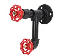 SIWOTED Appendiabiti per tubi industriali Appendiabiti da parete per asciugamani rustici resistenti per cappelli e accappatoi (C)