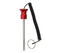 SIWOTED Perno per macchina per pesi magnetico 8x125mm con fune Perno di selezione dello stack di pesi per accessori per l'allenamento della forza Esercizio (Rossa)