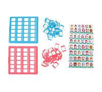 SIWOTED Puzzle per bambini Giocattoli Scheda educativa desktop Scheda da gioco Ragionamento logico Gioco intellettuale Gioco da tavolo per famiglie (Rosso e Blu)