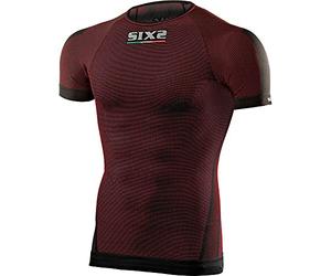 SIX 2 T-Shirt MC Dark Red - XS/S