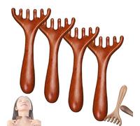 Six-Claw Fishtail Massage Comb Manual Scalp Massager, Six-Claw Meridian Massage Comb, Premium Broad Tooth Comb for Stress Relief Portable Massager Tool for Men Women (#4)