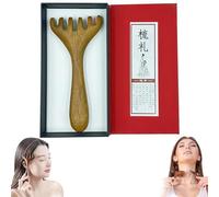 Six-Claw Meridian Massage Comb Manual Scalp Massager, Six Touch Therapy Comb Massager Tool for Scalp Eye Facial Neck Shoulder (#b)