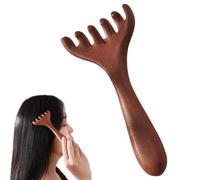 Six-Claw Meridian Massage Comb, Natural Wooden Gua Sha Tool, Whole Body Relaxation Combs for Scalp, Face, Neck & Shoulder Relaxation (1Pcs)