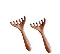 Six-Claw Meridian Massage Comb, Natural Wooden Gua Sha Tool, Wooden Gua Sha Scraping Massage Too, Manual Scalp Massager, Whole Body Relaxation Combs (2 PCS)