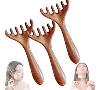Six-Claw Meridian Massage Comb, Six Touch Therapy Comb Massager Tool for Scalp Eye Facial Neck Shoulder, Gua Sha Comb for Men Women‘s (3pcs)