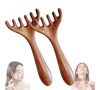 Six-Claw Meridian Massage Comb, Six Touch Therapy Comb Massager Tool for Scalp Eye Facial Neck Shoulder, Gua Sha Comb for Men Women‘s (2pcs)