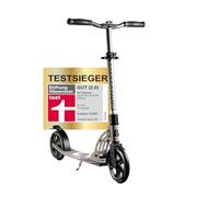 Six Degrees Monopattino in alluminio con meccanismo pieghevole e supporto, 205 mm, regolabile in altezza, certificato GS, grigio, vincitore del test