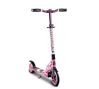 Six Degrees Monopattino Junior in alluminio con meccanismo pieghevole e supporto, 180/145 mm, regolabile in altezza, certificato GS, rosa