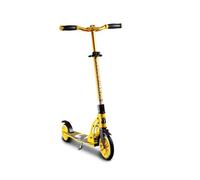 SIX DEGREES Monopattino Junior in alluminio con meccanismo pieghevole e supporto, 180/145 mm, regolabile in altezza, certificato GS, giallo