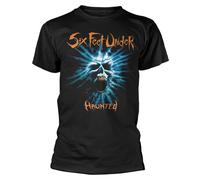Six Feet Under 'Haunted' (Nero) T-Shirt - NUOVO E UFFICIALE