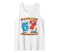 Six is Afraid of Seven Divertente Matematica Humor Design per Bambini Canotta